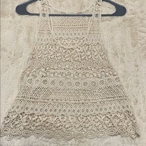 Lace tank top.
